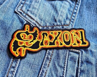 Saxon Heavy Metal Band 1 382951 Embroidered Patch Badge Applique Iron on