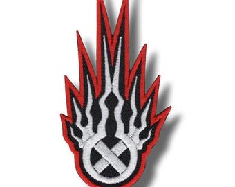 Static X Patch Badge Applique Embroidered Iron on da14ad