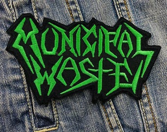 Municipal Waste Crossover Band 382632 Embroidered Patch Badge Applique Iron on