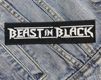 Beast In Black Embroidered Patch Badge Applique Iron on