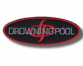 Drowning Pool Embroidered Patch Badge Iron on Applique 5dd220