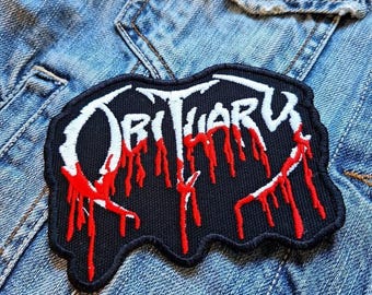 Obituary 534760 Embroidered Patch Badge Applique Iron on