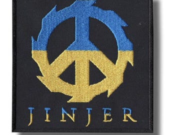 Jinjer Peace For Ukraine Patch Badge Applique Embroidered Iron on 281928