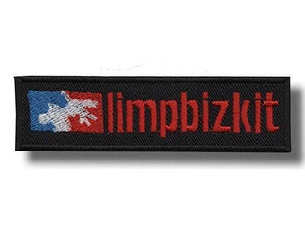 Limp Bizkit-patchbadge appliqué geborduurd opstrijkbaar a0182c