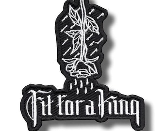 Fit For A King Patch Badge Applique Embroidered Iron on 500a96