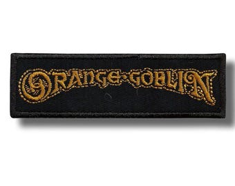 オレンジゴブリンパッチバッジアップリケ刺繍アイロン接着42ba7a