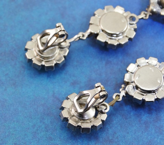 Dazzling Dramatic Vintage Rhinestone Crystal Dang… - image 6