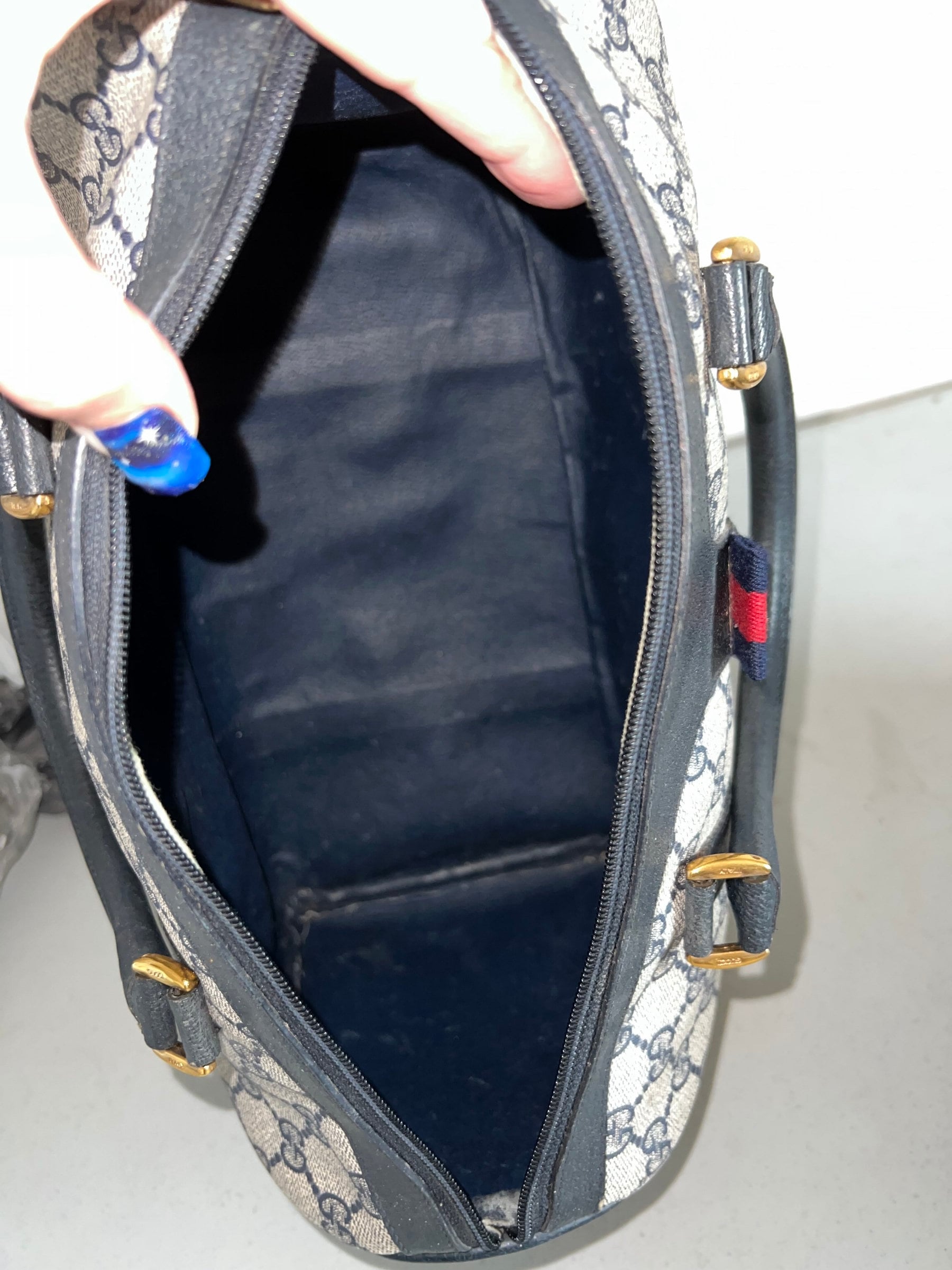 バッグ OLD GUCCI SHERRY LINE BOSTON HAND BAG Vintage GUCCI Boston Bag - Sherry Line - GG Monogram