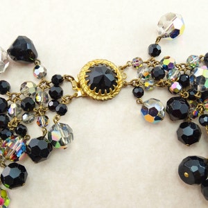 RARE Vintage 1960's Francoise Montague France, INCREDIBLE French Crystal Collarette Necklace image 4