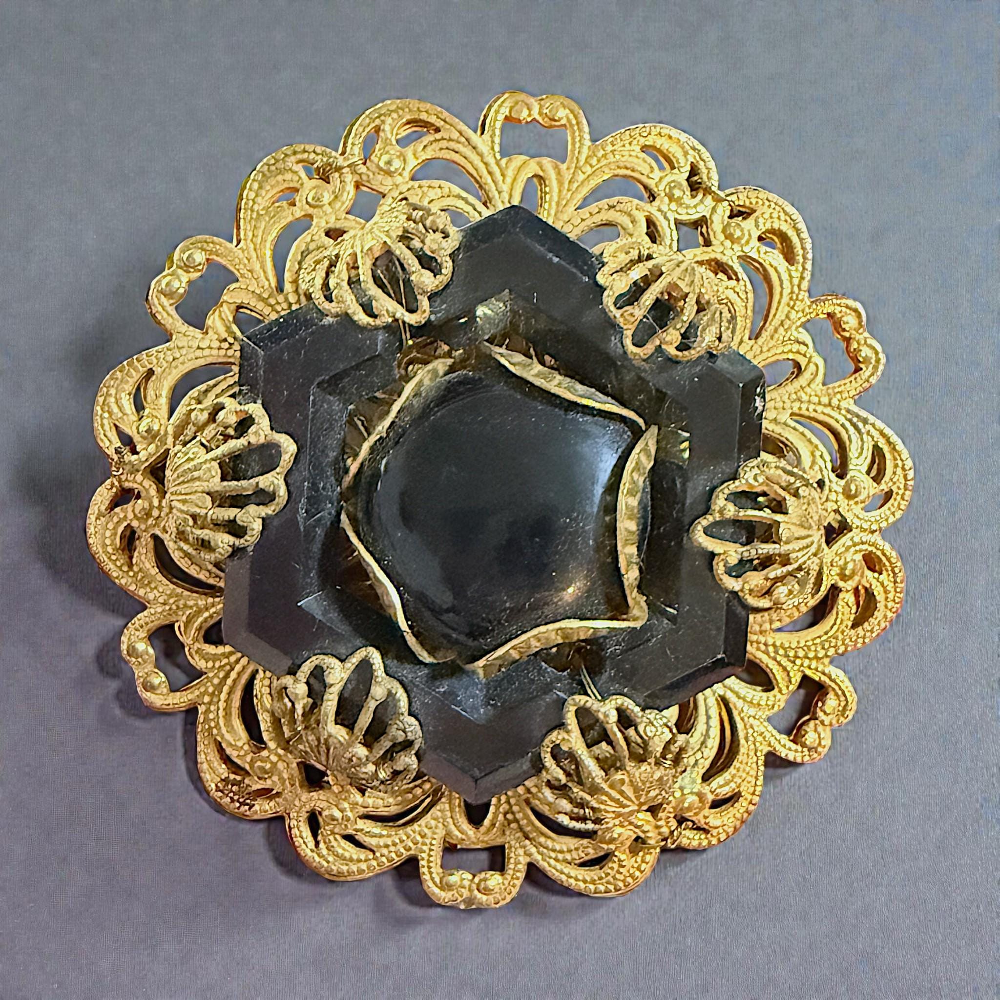 Miriam Haskell Brooch - Etsy