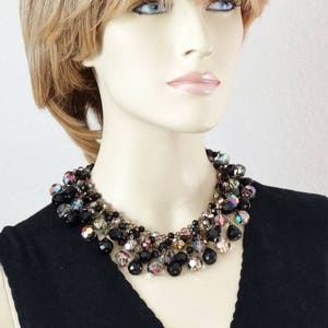 RARE Vintage 1960's Francoise Montague France, INCREDIBLE French Crystal Collarette Necklace image 10