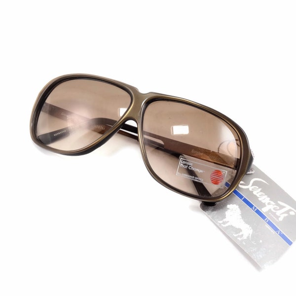 SERENGETI SIMBA 5087M Corning Optics BRONZE Geometric Sunglasses N.W.T Vintage New Old Stock!