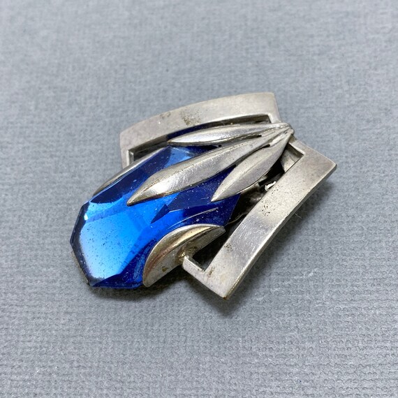 Vintage Art Deco Brilliant Blue VAUXHALL Glass - … - image 3