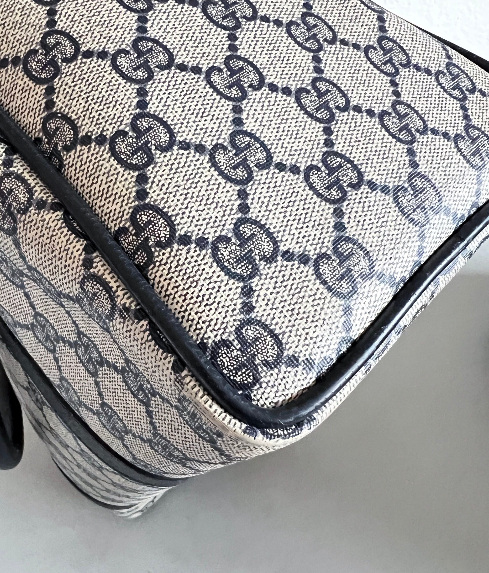 Vintage GUCCI Boston Bag - Sherry Line - GG Monogram