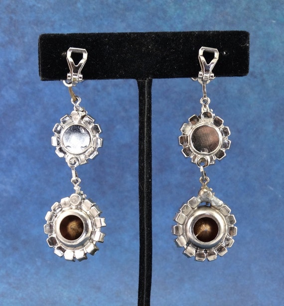 Dazzling Dramatic Vintage Rhinestone Crystal Dang… - image 8