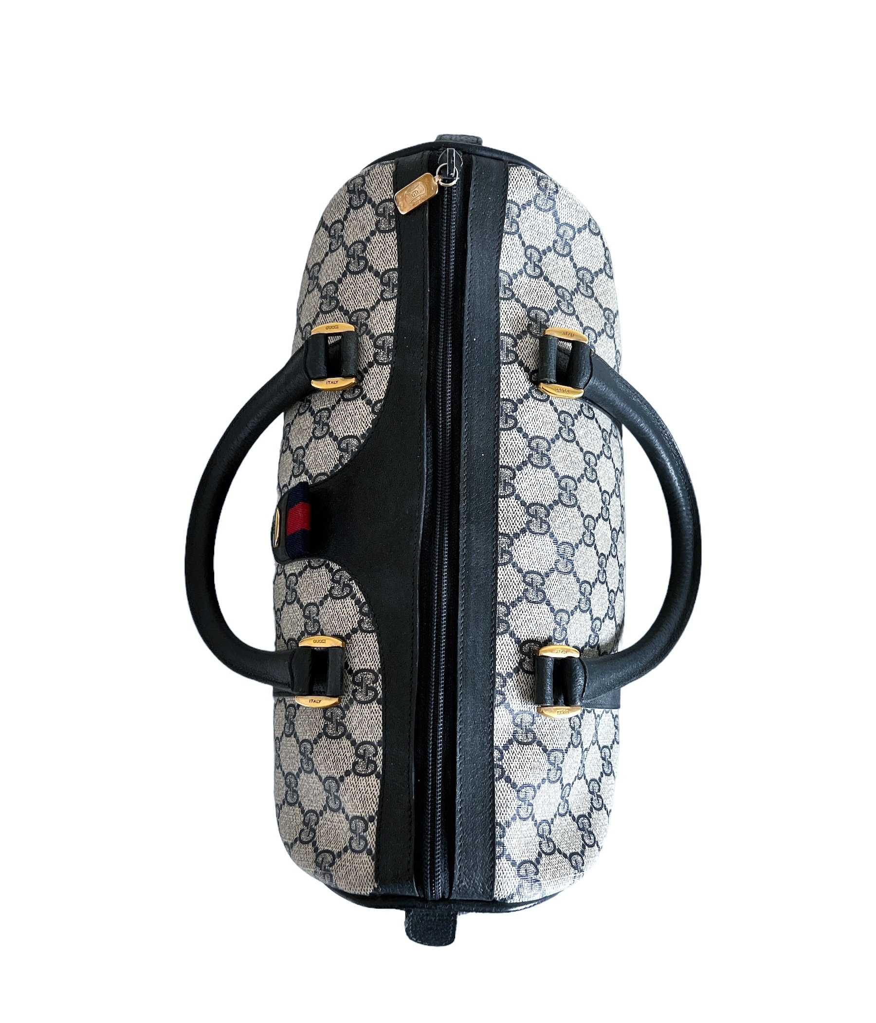 バッグ OLD GUCCI SHERRY LINE BOSTON HAND BAG Vintage GUCCI Boston Bag - Sherry Line - GG Monogram