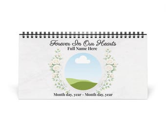 Calendario de escritorio conmemorativo personalizado con citas que honran el amor de una madre (2026)