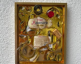 pampero aniversario - broken bottle art