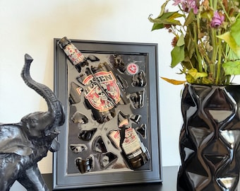 Broken bottle art - Die Toten Hosen - band gift - abstract broken bottle art - gift for men - gifts for him - gifts for singers