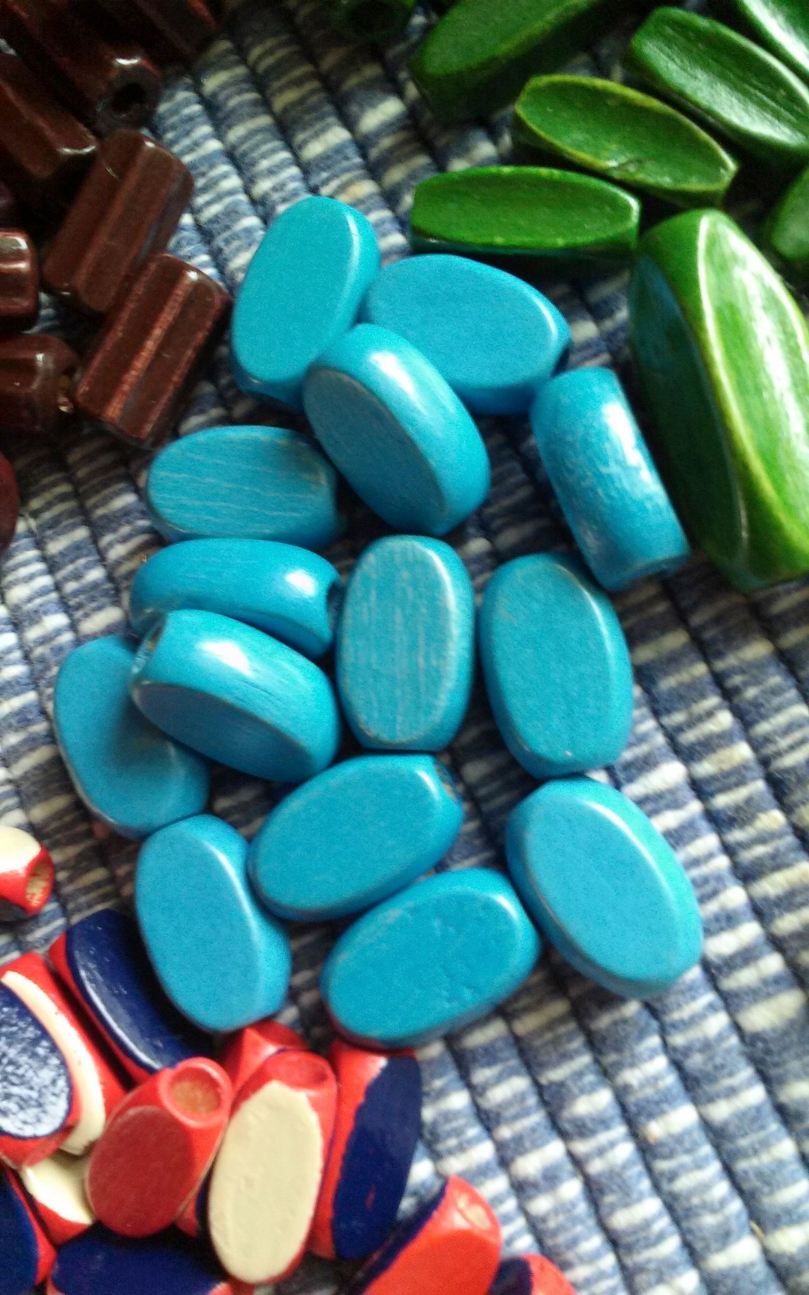 Vintage Campfire Girl Wooden Beads Over 200 Beads Etsy