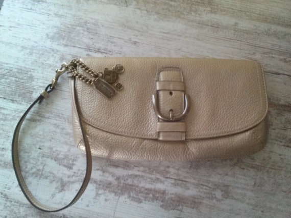 COACH Mira Gold Hardware Leather Shoulder Bag | Dillard's