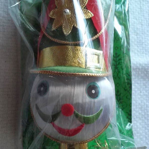 Vintage Soldier Christmas Ornament Satin Ball Ornament Vintage Christmas Soldier Decoration Christmas Tree Decoration