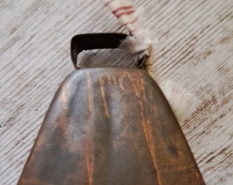 Vintage Copper Cowbell Farmhouse Decor Goat Sheep Bell Re-Purpose Craft Projects