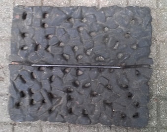 Cast Iron Meat Press Vintage Cooking Open Fire Camping Fireplace Cooking