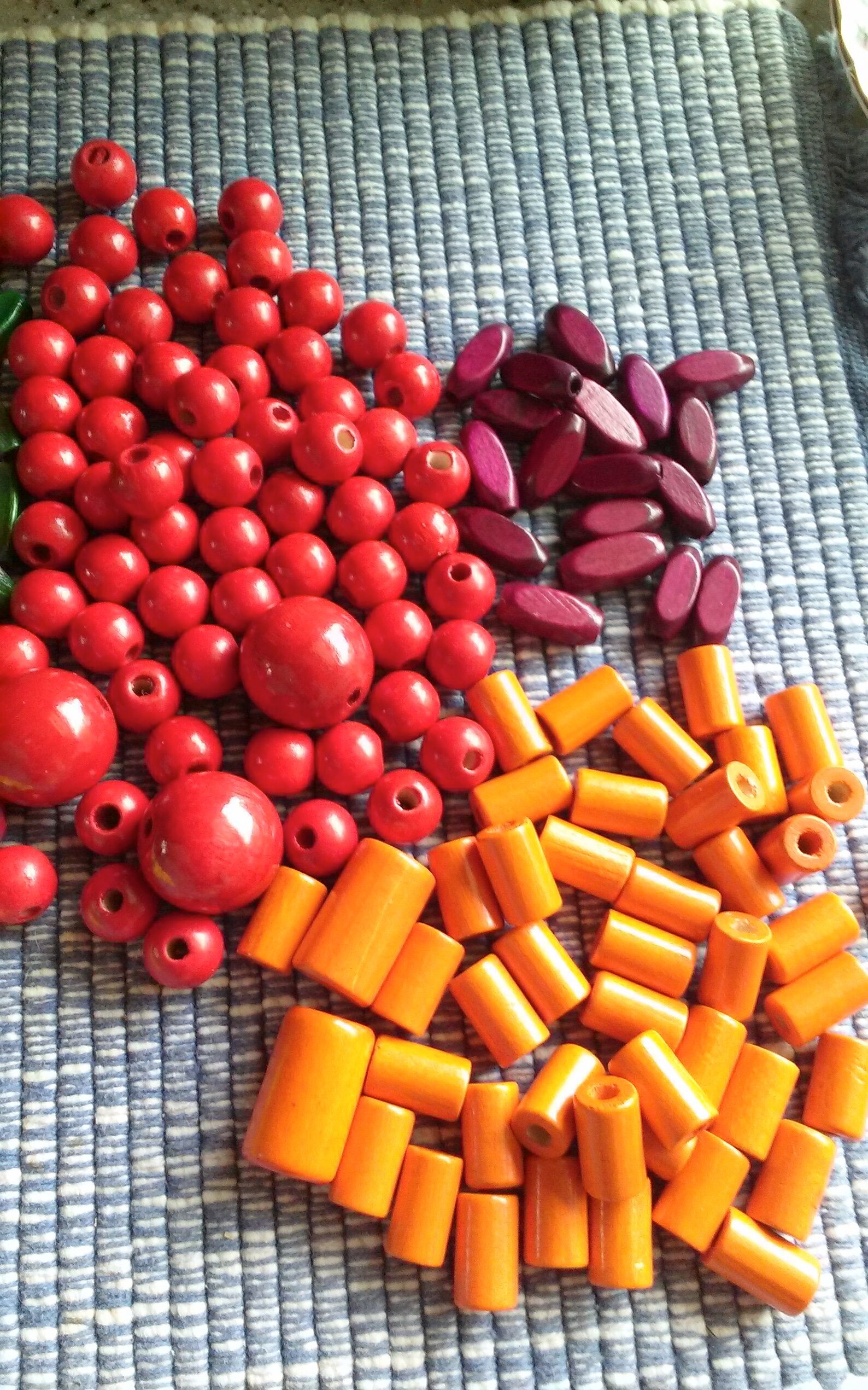 Vintage Campfire Girl Wooden Beads Over 200 Beads Etsy