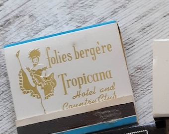 Rare Matchbook Foles Berge're Show Tropicana Hotel and Country Club Las Vegas Nevada Vintage Phillumeny Collector
