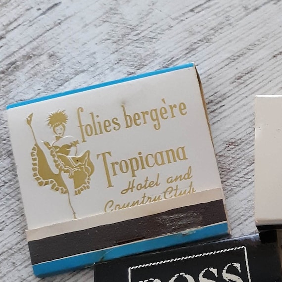 Rare Matchbook Foles Berge're Show Tropicana Hotel and Country Club Las Vegas Nevada Vintage Phillumeny Collector