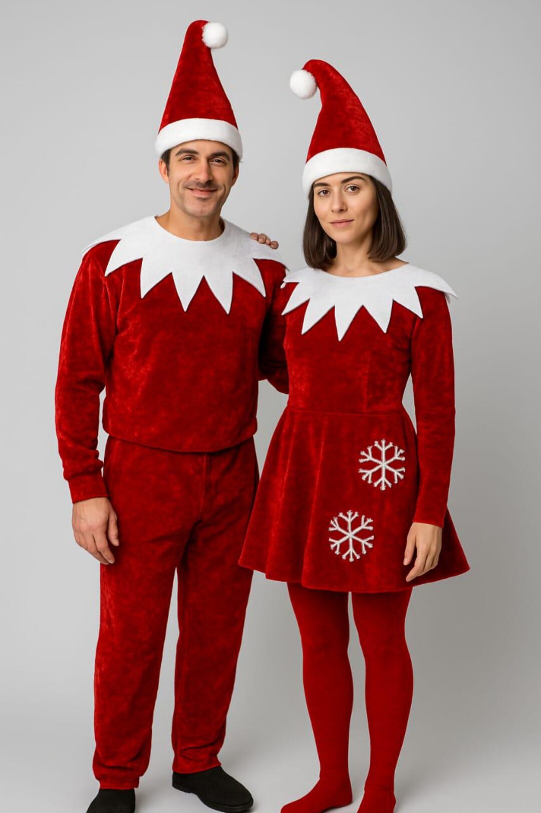 Velvet Elf Robe Matching Velvet Elf Costume Set – Christmas Holiday Couple Outfit. - Etsy