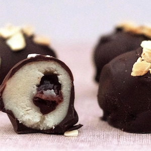 Marzipan  Almond Brandy Cherry Chocolate Truffles Candy