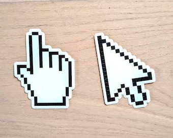 Y2K Computer Desktop Mouse Sticker Pack of 2 | trash_b0t Street Art