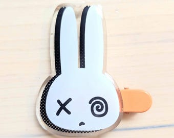 Kawaii Y2K Bunny Hair Clip | trashb0t Street Art