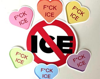 F*CK ICE Anti Ice Abolish Ice Sticker Pack | trash_b0t Street Art