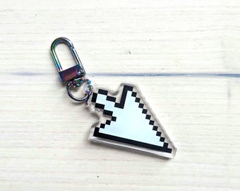 Y2K windows desktop computer mouse pointer Keychain | trash_b0t Street Art