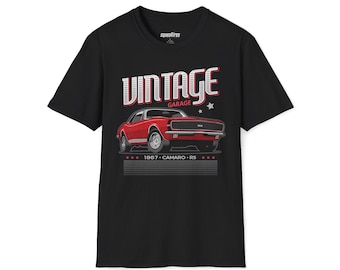 1967 Camaro RS T-Shirt | Red Muscle Car Graphic