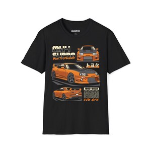 Toyota Supra Mk IV Tribute T-Shirt, JDM Car Lover Gift, Street Racing Apparel, Car Enthusiast Tee, Tuner Culture Shirt