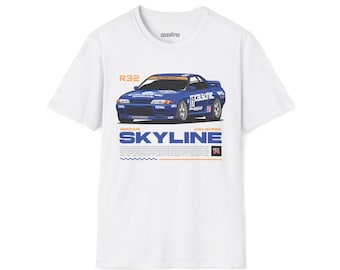 Skyline GTR R-34 Calsonic Tee: Retro Racing Car Graphic