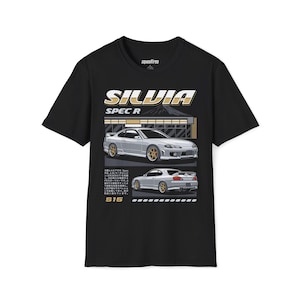Nissan Silvia S15 Spec R JDM T-Shirt | SILVIA vector art