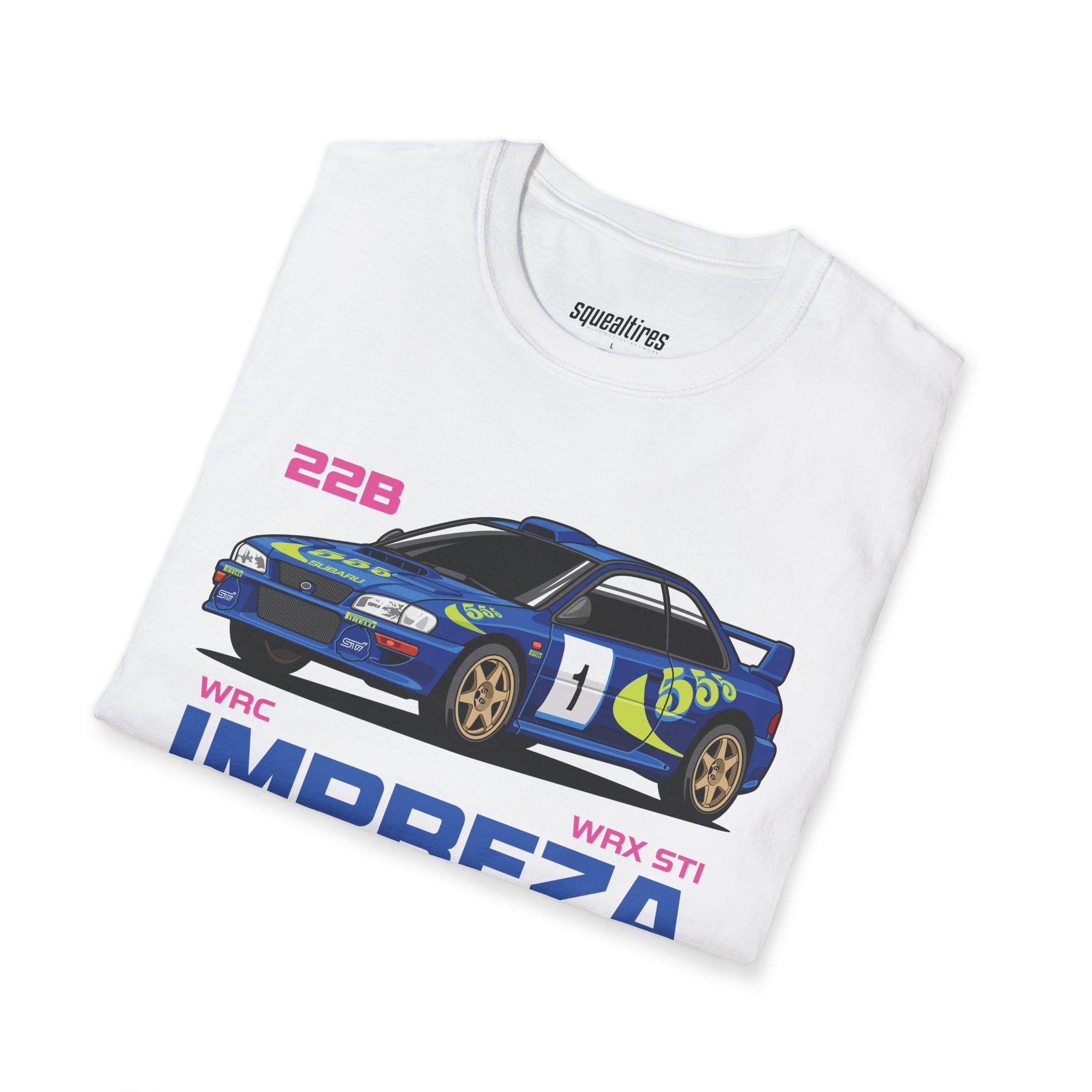 Subaru Impreza 555 Rally Car T-shirt, Colin Mcrae, WRC WRX STI Tee