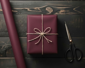 Elegant Rustic Brown Gift Wrapping