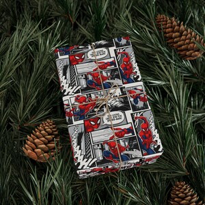 Spiderman Comic Book Gift Wrap image 3