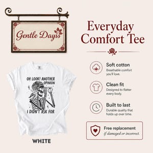 Sarcastic Shirt Women, Funny Skeleton Shirt, Dark Humor Graphic Tee, Introvert Shirt, Antisocial Shirt, Funny Mom Gift, Skull Tee for Her image 2