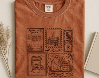 Halloween Book Lover Shirt, Spooky Bookish Shirt, Librarian Halloween Tee, Bookworm Gift, Dark Academia Reader Tee