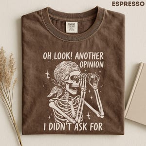 Sarcastic Shirt Women, Funny Skeleton Shirt, Dark Humor Graphic Tee, Introvert Shirt, Antisocial Shirt, Funny Mom Gift, Skull Tee for Her image 3