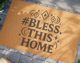 DnD #Bless This Home Doormat: Gamer Housewarming Gift