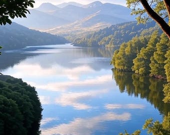Serene Mountain Lake Reflection
