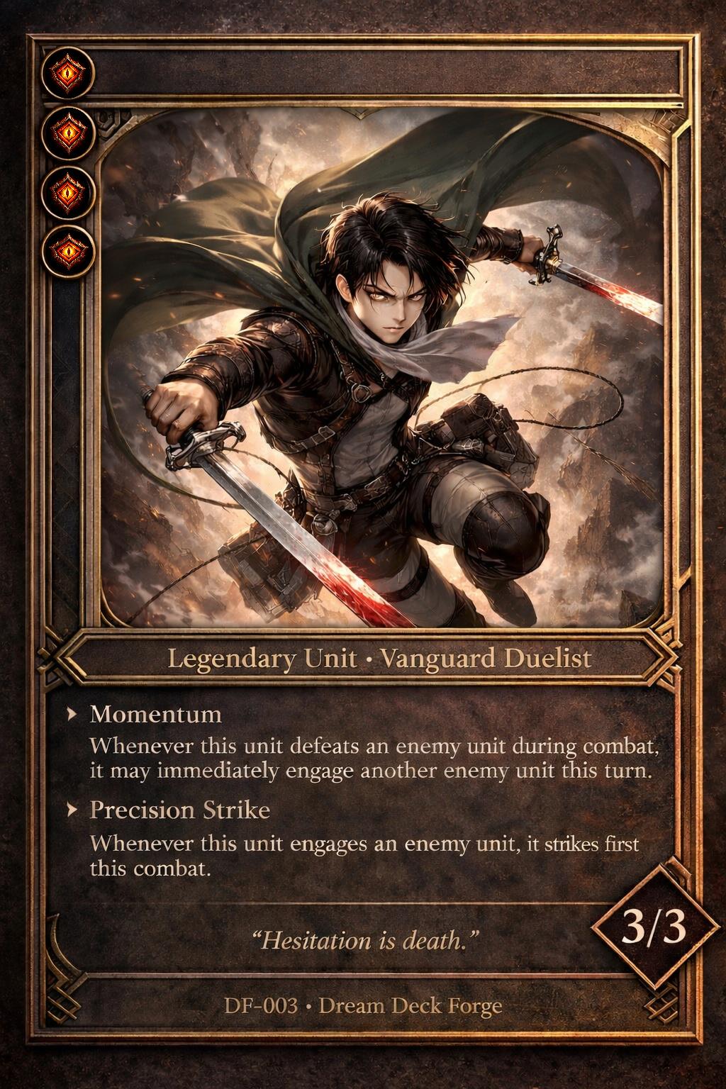Woman Commander Card Custom Fantasy Commander Card – Made to Order (digital) - Etsy